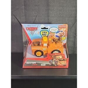 Disney Pixar CARS 2 MATER LIGHT Fisher Price Light-Up Vehicle NEW 2010 NOS RARE